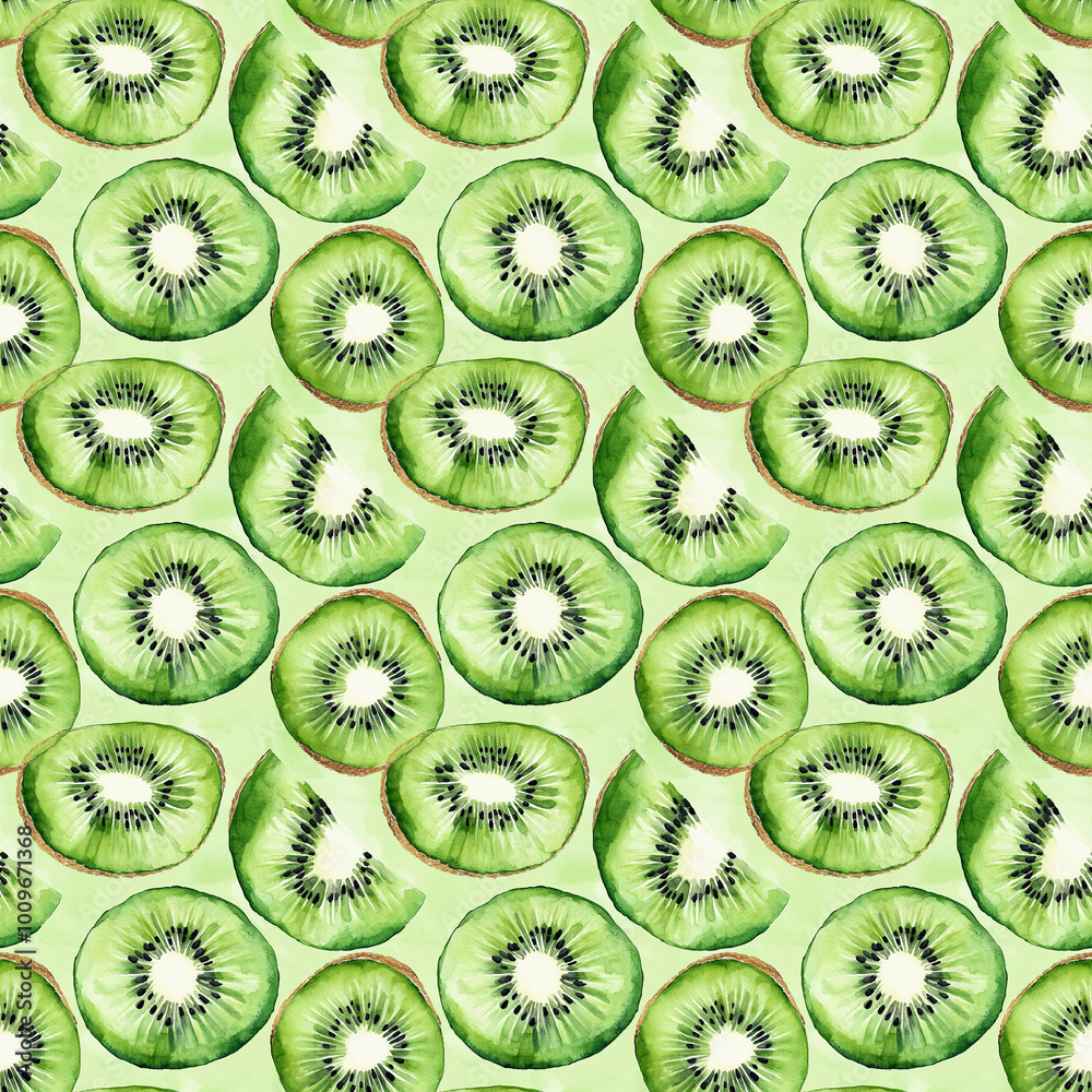 Fototapeta premium a kiwi fruit pattern