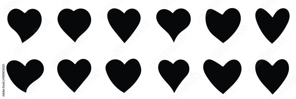 Heart icons set vector. Set of love symbols isolated. Heart Black Love Logo Variations. Various simple vector heart love icon. Valentine's Day , medicine concept . Love passion concept. Heart icons set vector. Set of love symbols isolated. Heart Black Love Logo Variations. Various simple vector heart love icon. Valentine's Day , medicine concept . Love passion concept.