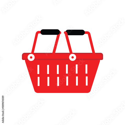 Shopping basket - vector icon. shopping basket glyph icon. busket icon/logo.