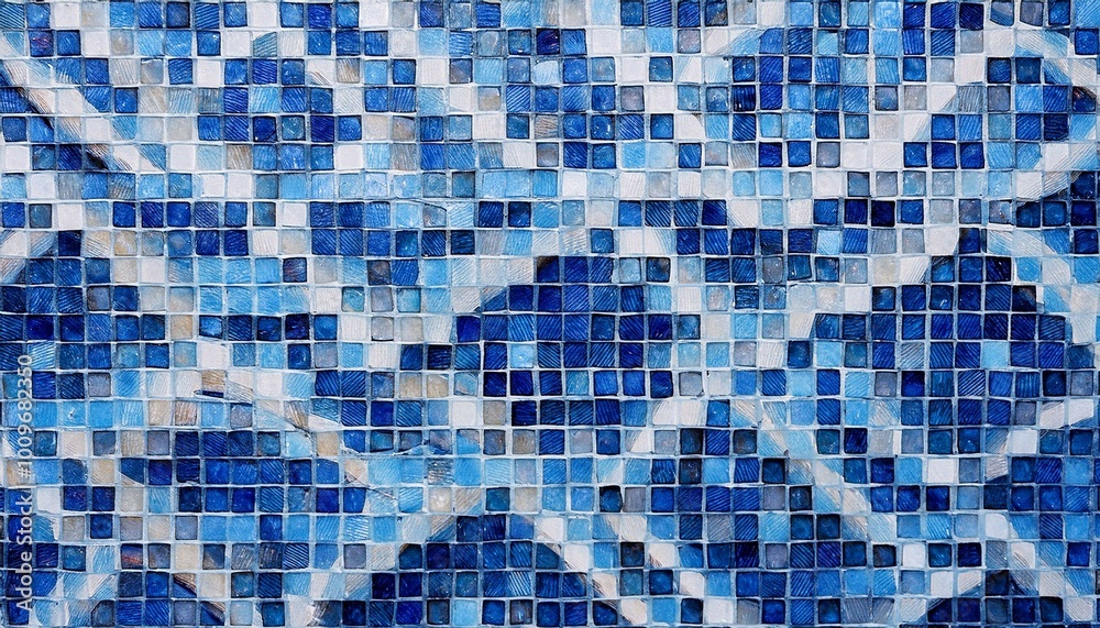 Fototapeta premium blue mosaic background