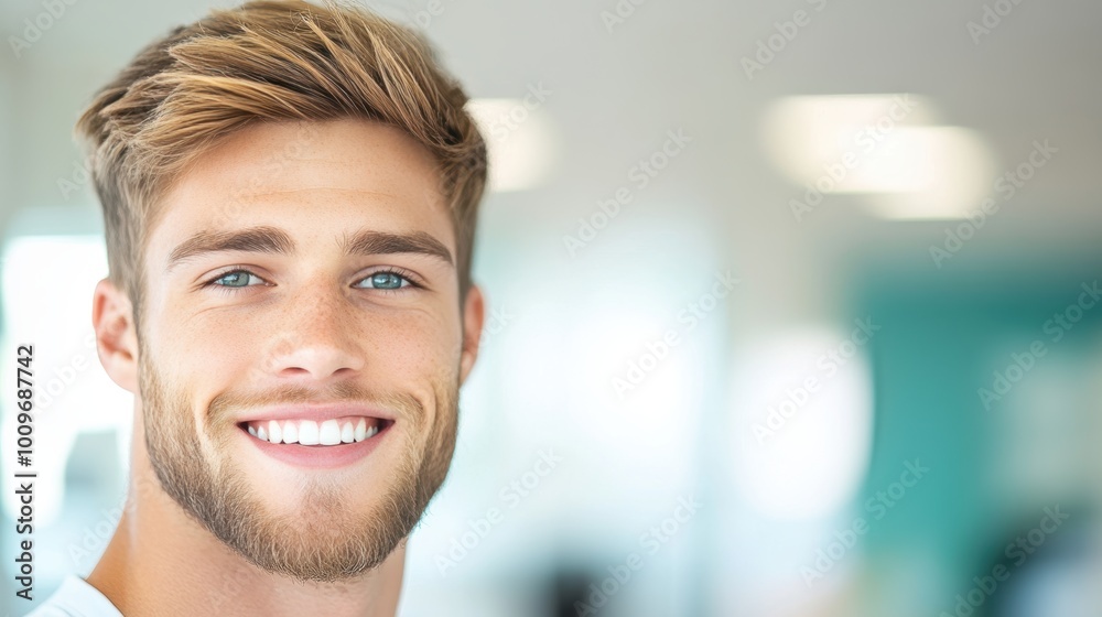 A sales representative answering a customer questions with a warm smile and helpful attitude. A sales representative answering a customer questions with a warm smile and helpful attitude.