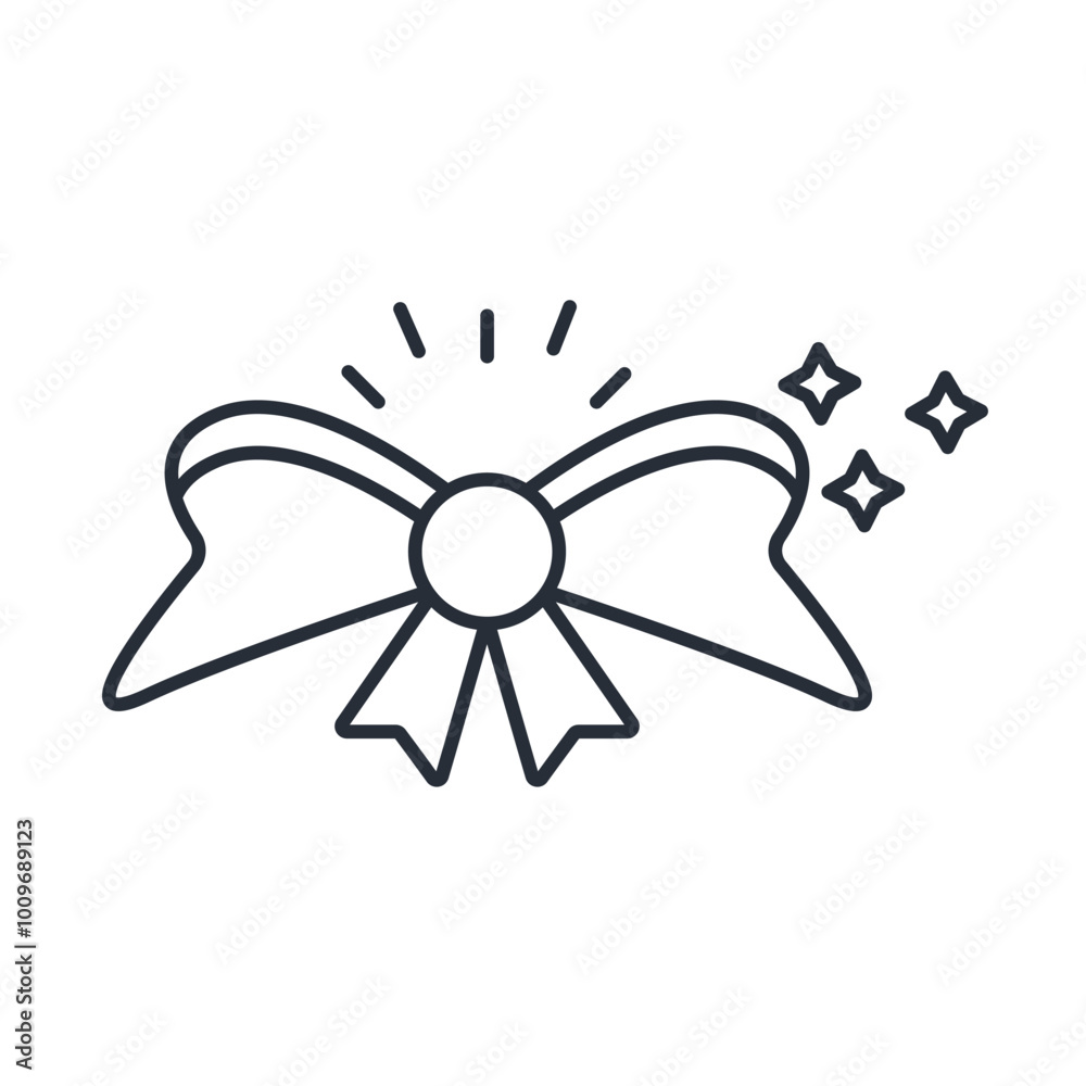 bow icon. vector.Editable stroke.linear style sign for use web design,logo.Symbol illustration. bow icon. vector.Editable stroke.linear style sign for use web design,logo.Symbol illustration.