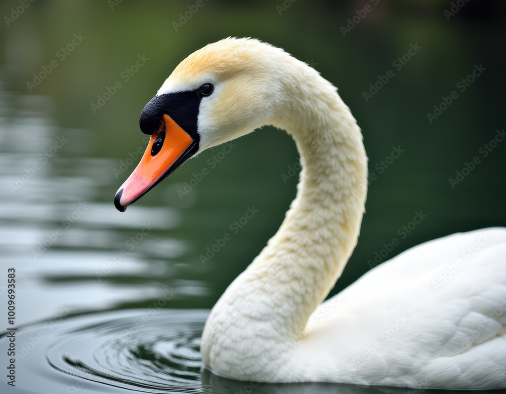 Fototapeta premium Swan in Water