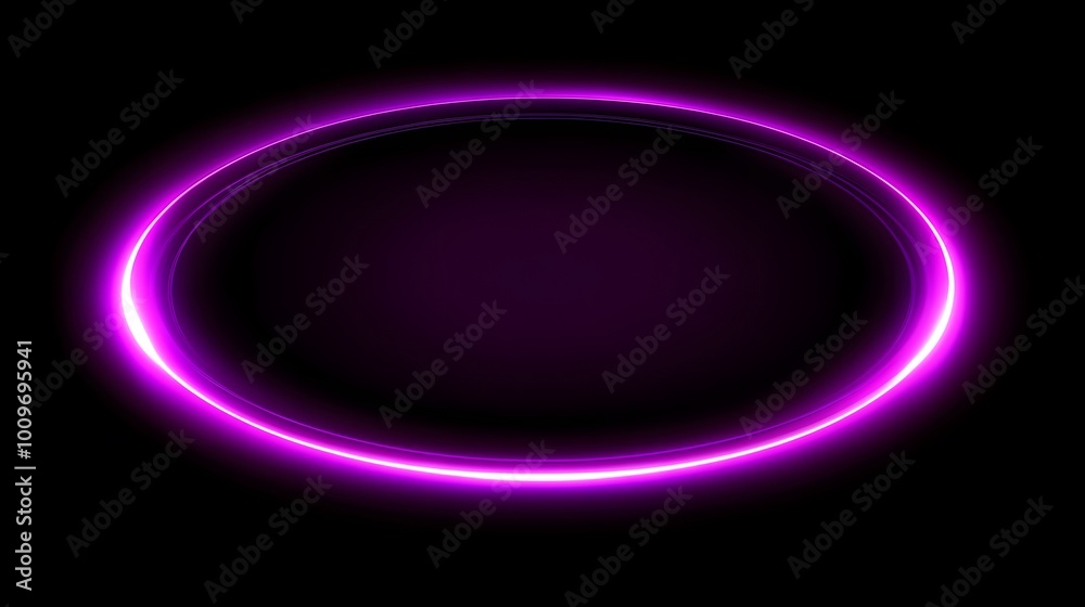 Abstract purple glowing ring circle on a black background, vector illustration Abstract purple glowing ring circle on a black background, vector illustration