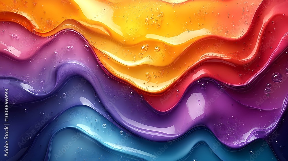A dynamic and colorful abstract image of swirling, liquid-like patterns in bold, vibrant colors A dynamic and colorful abstract image of swirling, liquid-like patterns in bold, vibrant colors