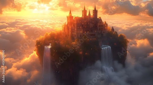Fairy Tale Castle in the Clouds