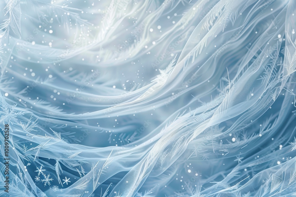 Winter Abstract Background with Delicate Frost Patterns and Soft Frosty Color Palette for Design Winter Abstract Background with Delicate Frost Patterns and Soft Frosty Color Palette for Design