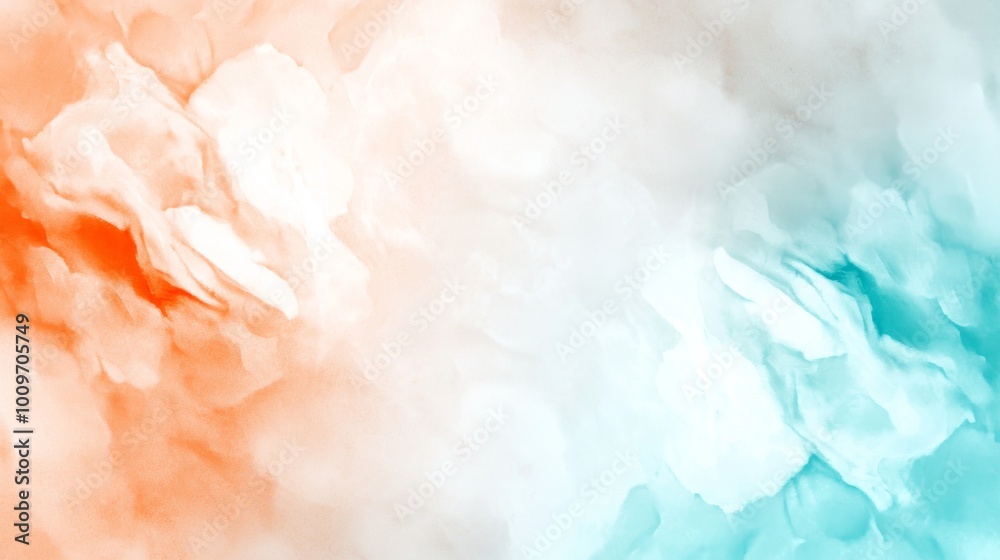 Fototapeta premium Wallpaper with an abstract watercolor background similar to a cloud painting