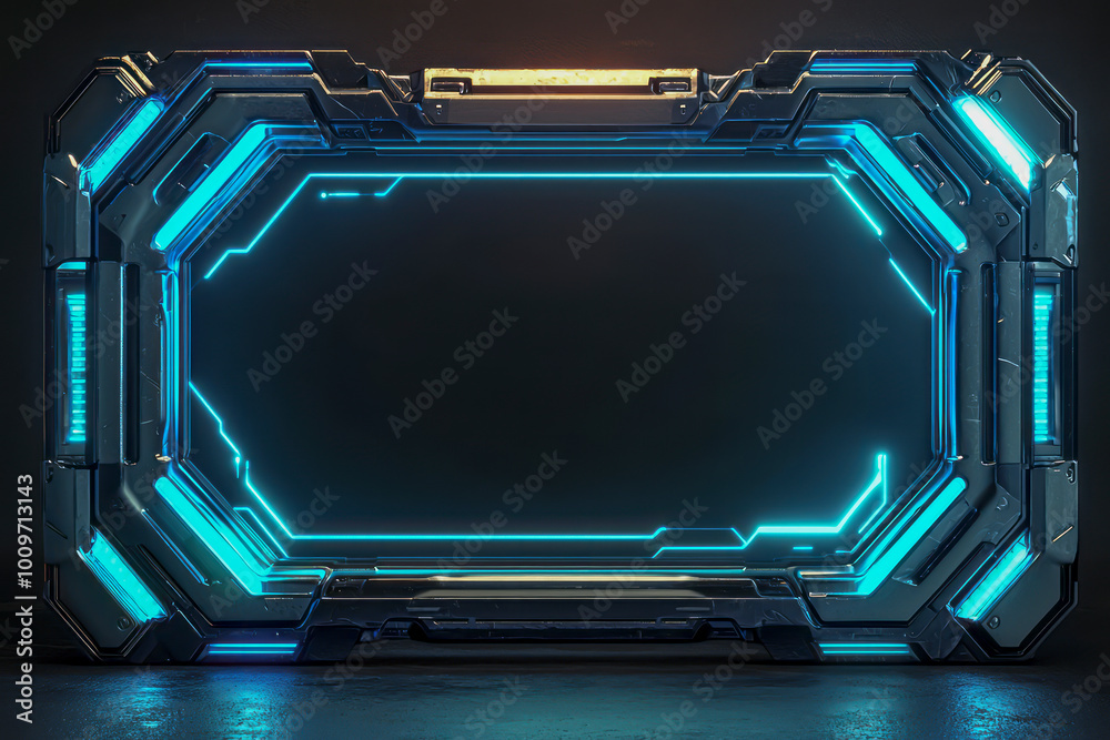Transformers-themed Game: Futuristic Neon Border Frame Design Transformers-themed Game: Futuristic Neon Border Frame Design