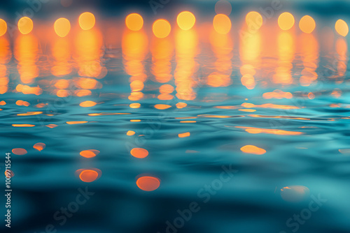 Blurred Bokeh Bliss: A Mesmerizing Background of Defocused Lights photo