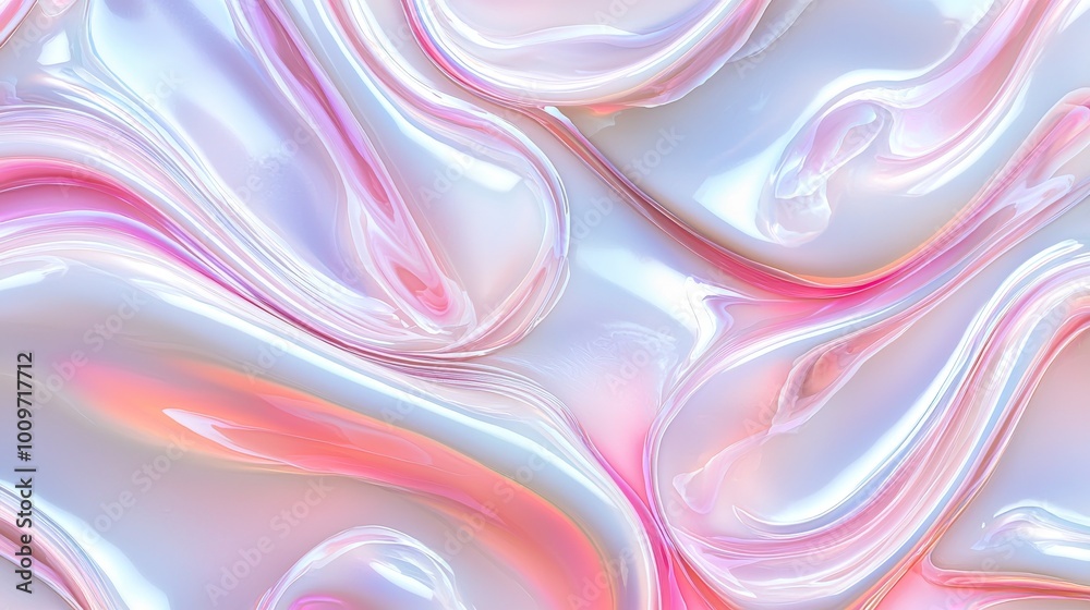 Detailed photo of white and pink wallpaper with wavy lines in repeating patterns Detailed photo of white and pink wallpaper with wavy lines in repeating patterns