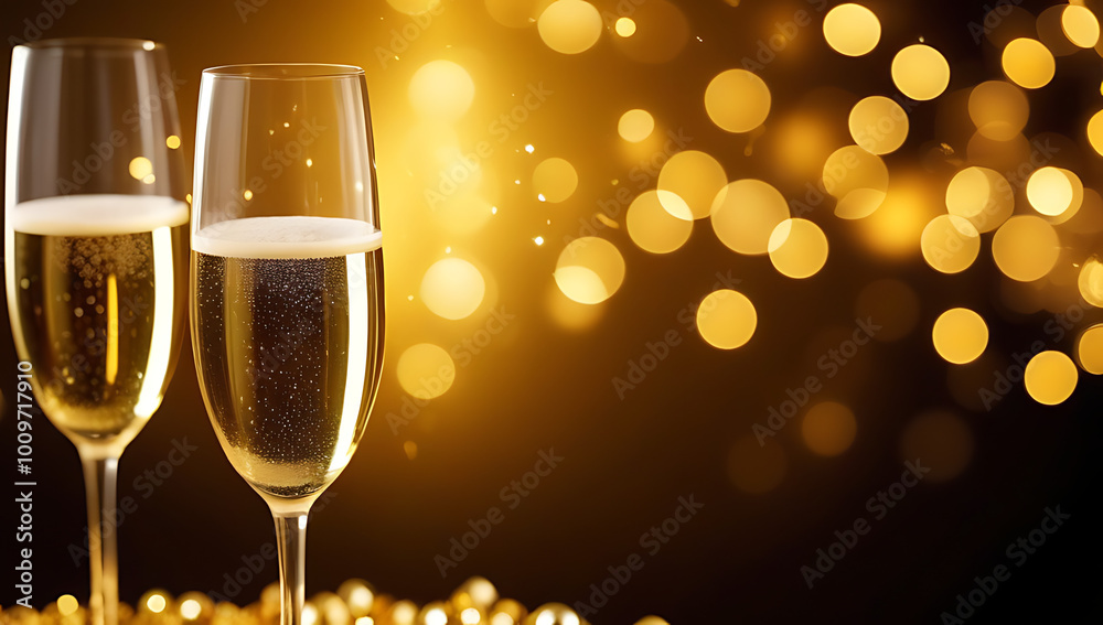 golden champagne background new year celebrations festive glittering