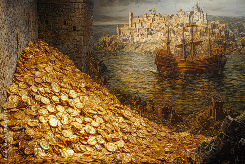 Conquistadors' Glittering Treasure: The 1500s Hoard of Gold from the Americas photo