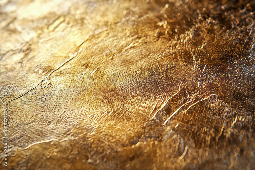 Fototapeta premium Capturing the Elegance: Modern Brushed Gold Photography for Creative Content Creators