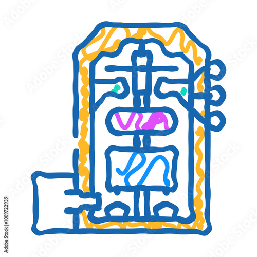 flywheel storage energy doodle icon sketch vector. flywheel storage energy sign. isolated symbol illustration