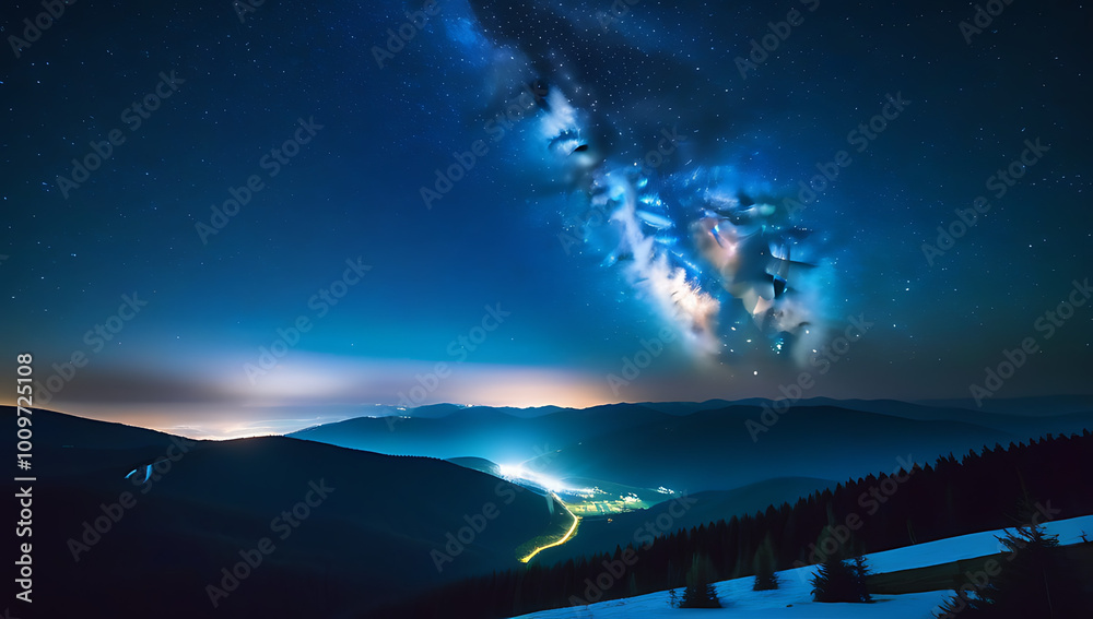 starry night photos carpathian mountains stunning milky way view starry night photos carpathian mountains stunning milky way view