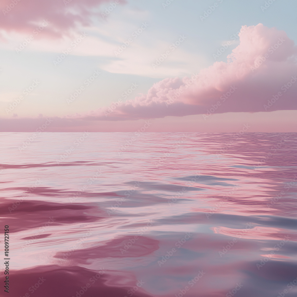 Obraz premium Light pink background, dream, Clear water