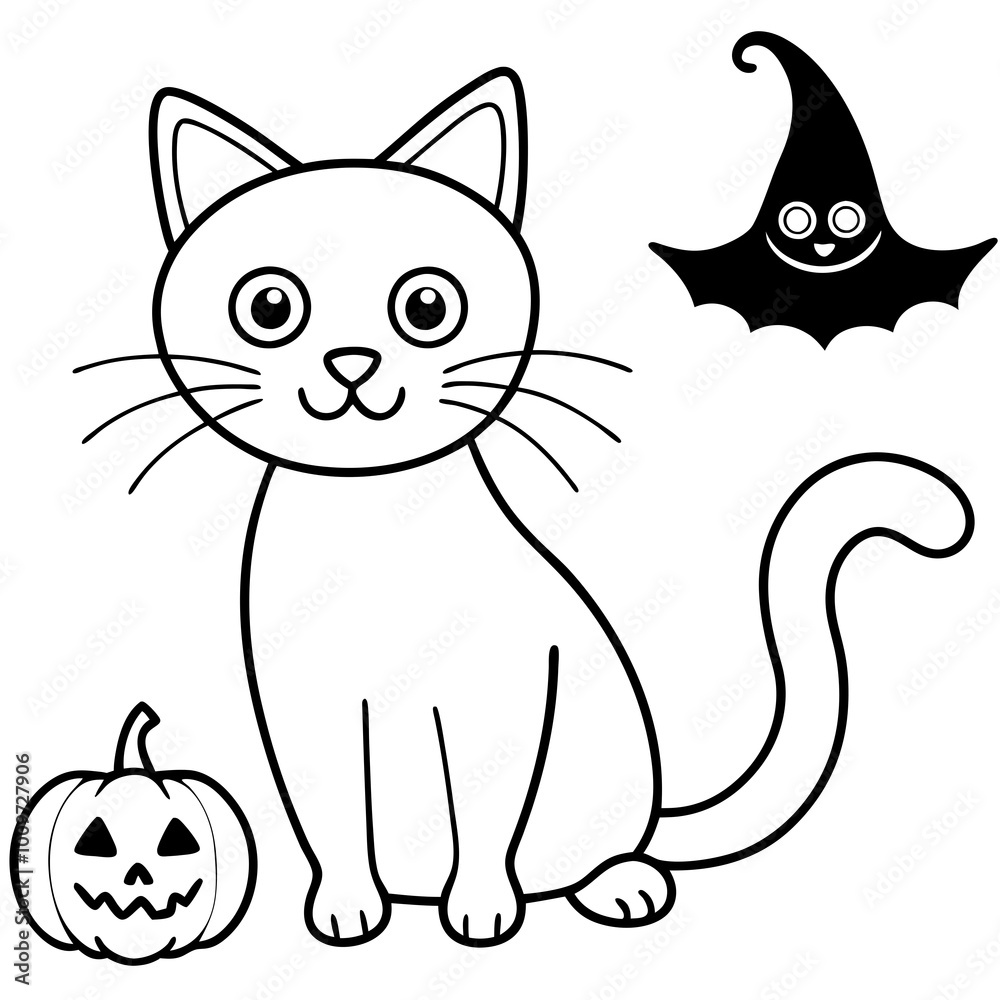 halloween cats clipart set, clipart, clip art, catscatscats, cats, clip