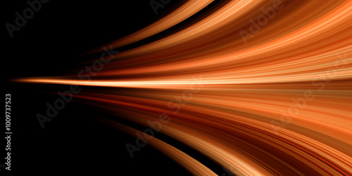 yellow and orange speed abstract technology background,  line space abstract background