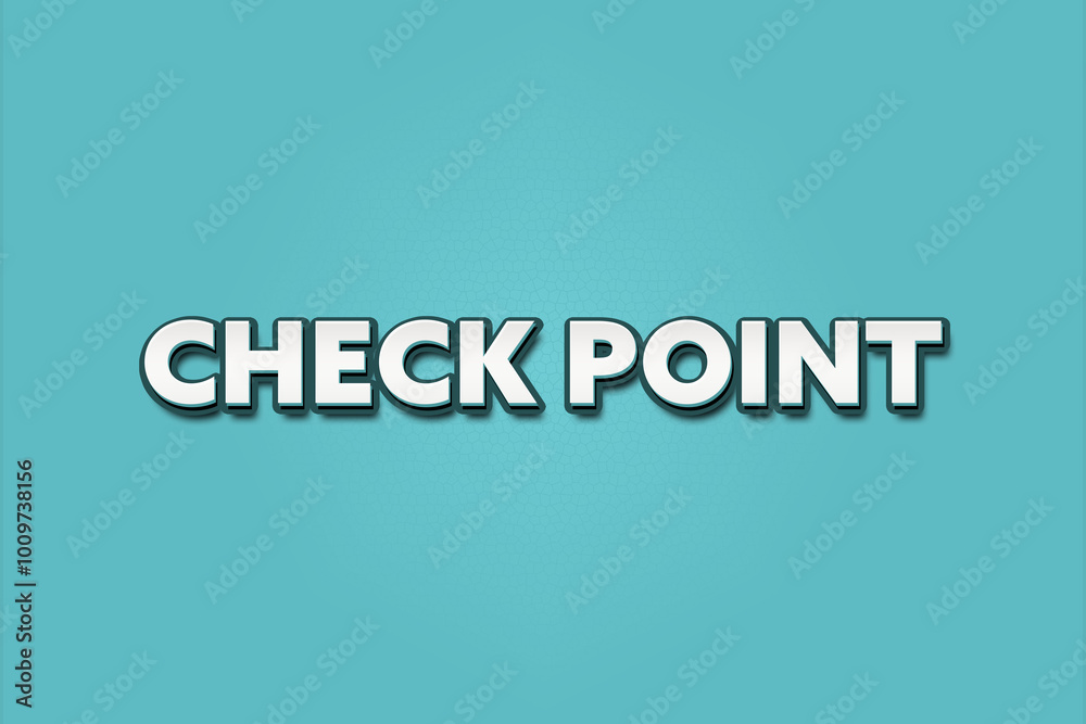 Check Point.. A Illustration with white text isolated on light green background. Check Point.. A Illustration with white text isolated on light green background.