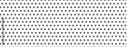 Dot grid background. Polka dot pattern template for note or notebook. Panorama paper sheet, dotted grid seamless pattern, drafting. Vector. EPS10.