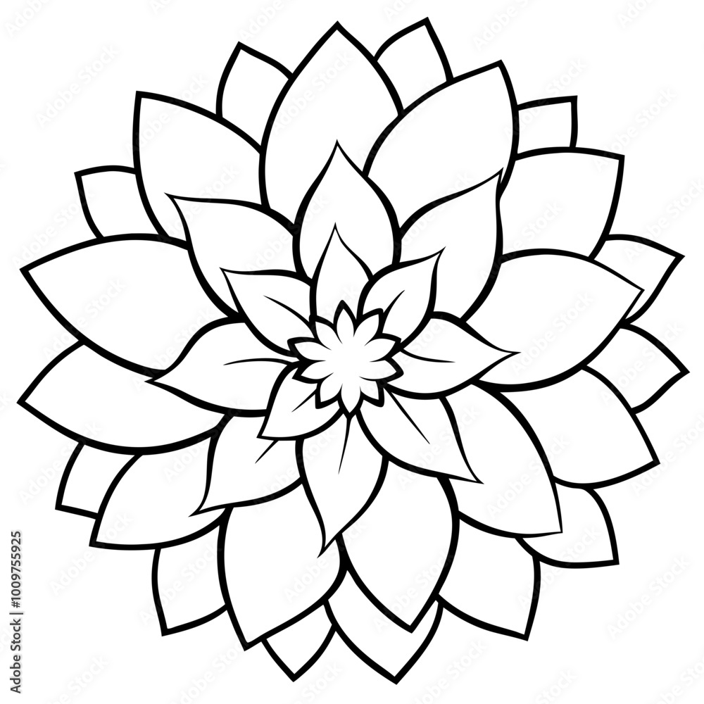 Vibrant Vector Design of a Large Dahlia Flower Showcasing Complex Layered Petals
Vibrant Vector Design of a Large Dahlia Flower Showcasing Complex Layered Petals