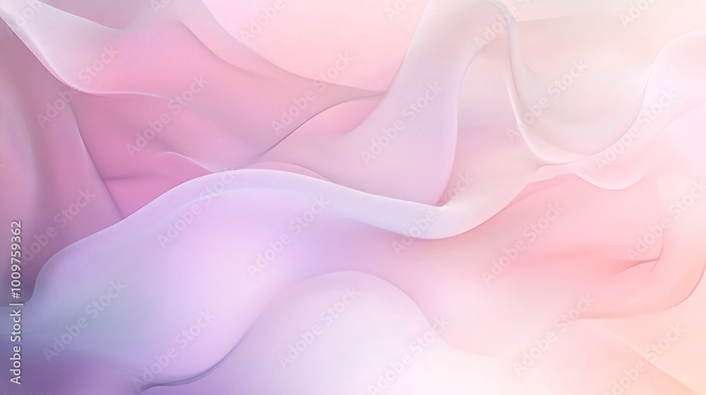 Abstract Pink and White Swirls