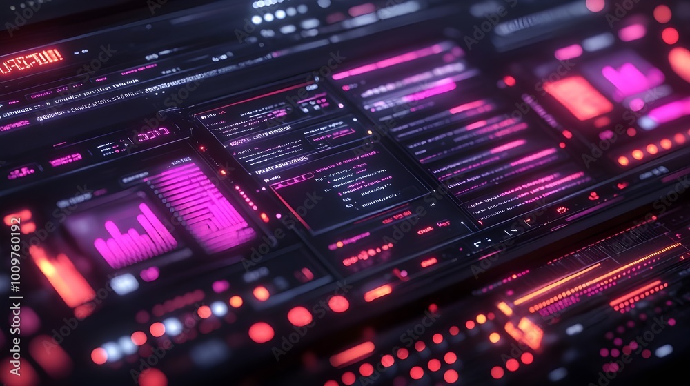 A computer screen displaying a vibrant red and pink glowing background. A computer screen displaying a vibrant red and pink glowing background.