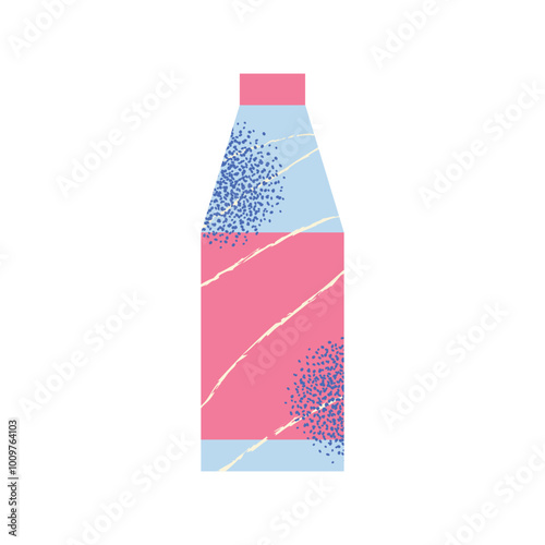 Dairy products set. Milk, kefir and yogurt, cardboard packaging containers, bottle. Different cheese, butter and cream. Organic farm healthy food vector illustration isolated on background