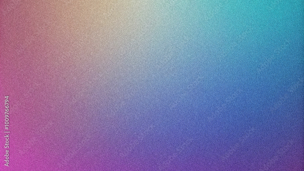 Modern Gradient Background with Grainy Texture. Combining Smooth Fluid Shapes and Colorful Noise for Futuristic Poster Designs with a Unique Grainy Effect.