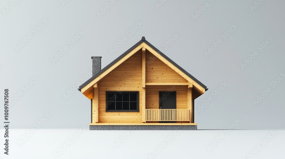 Charming Wooden Cabin with Minimalist Design and Modern Architecture Charming Wooden Cabin with Minimalist Design and Modern Architecture