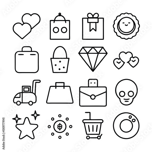 Finance and commercial Icons Collection-Analyzing, Data, Big Data, Research, Examining, Chart, Diagram, Expertise, Planning, Advice