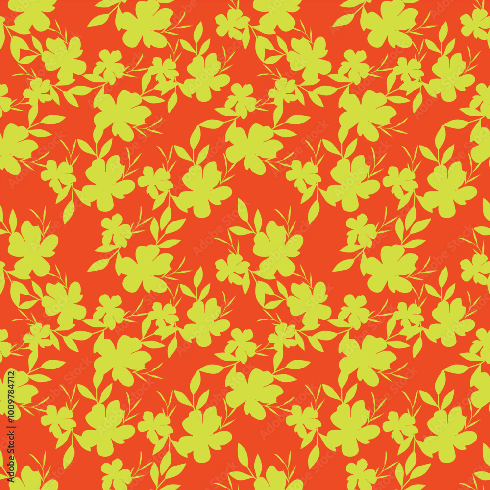 textile design with cute flowers pattern image textile design with cute flowers pattern image