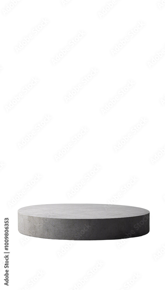 Stone platform podium isolated on transparent background Minimal empty product display scene vertical Stone platform podium isolated on transparent background Minimal empty product display scene vertical
