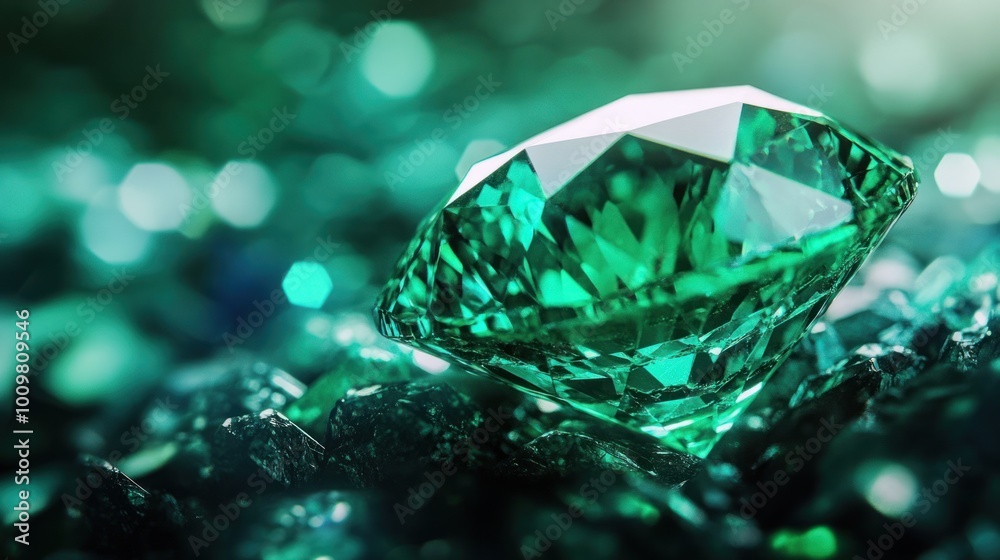 Emerald Gemstone Macro Photography Emerald Gemstone Macro Photography