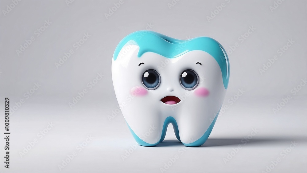 Cute Confused Sad Tooth in Medical Medicine Cute Confused Sad Tooth in Medical Medicine