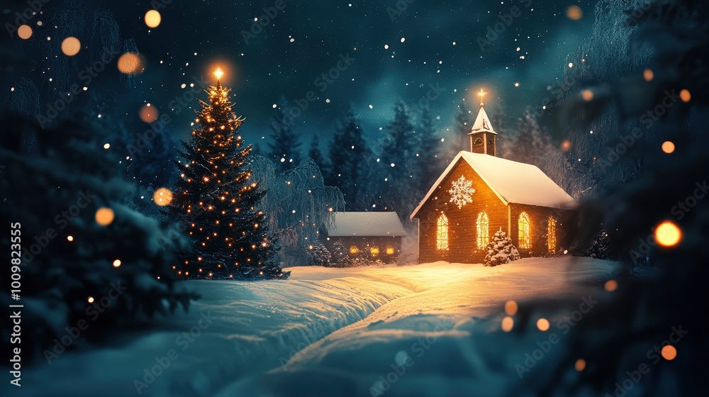 Fototapeta premium Background for christmas with mitre with generative ai