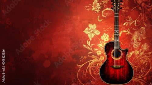 Background music original modern guitar motif