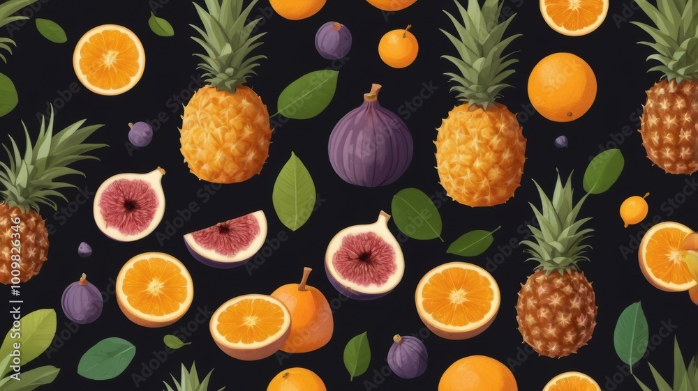 set of fruits set of fruits