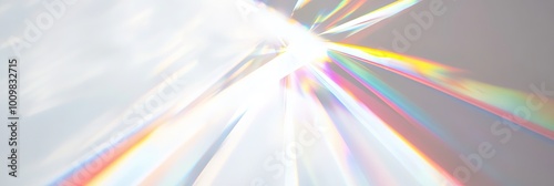 prism rays in a white background
