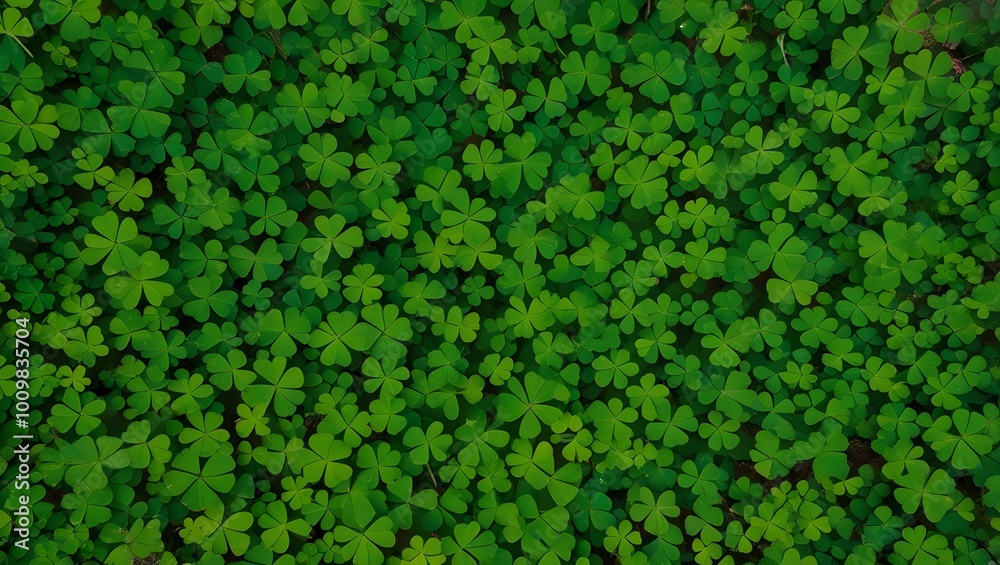 surface ground full of clover plant texture background surface ground full of clover plant texture background