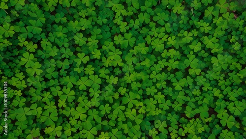 surface ground full of clover plant texture background