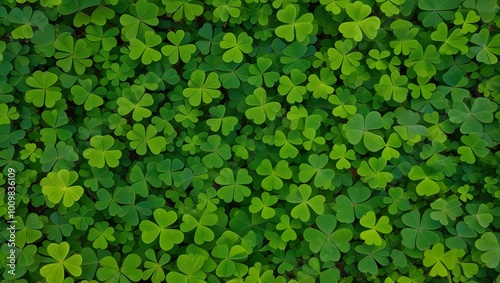 surface ground full of clover plant texture background