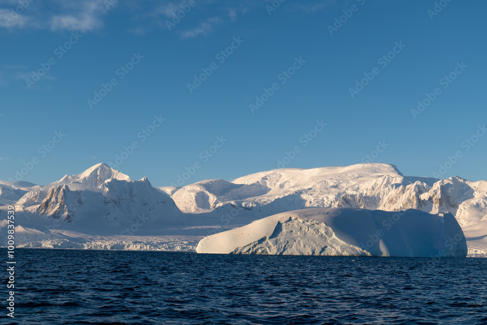 Antarctica mountains and ocean. South Pole. Antarctica seascape and landscape. Glaciers. Antarctica mountains and ocean. South Pole. Antarctica seascape and landscape. Glaciers.