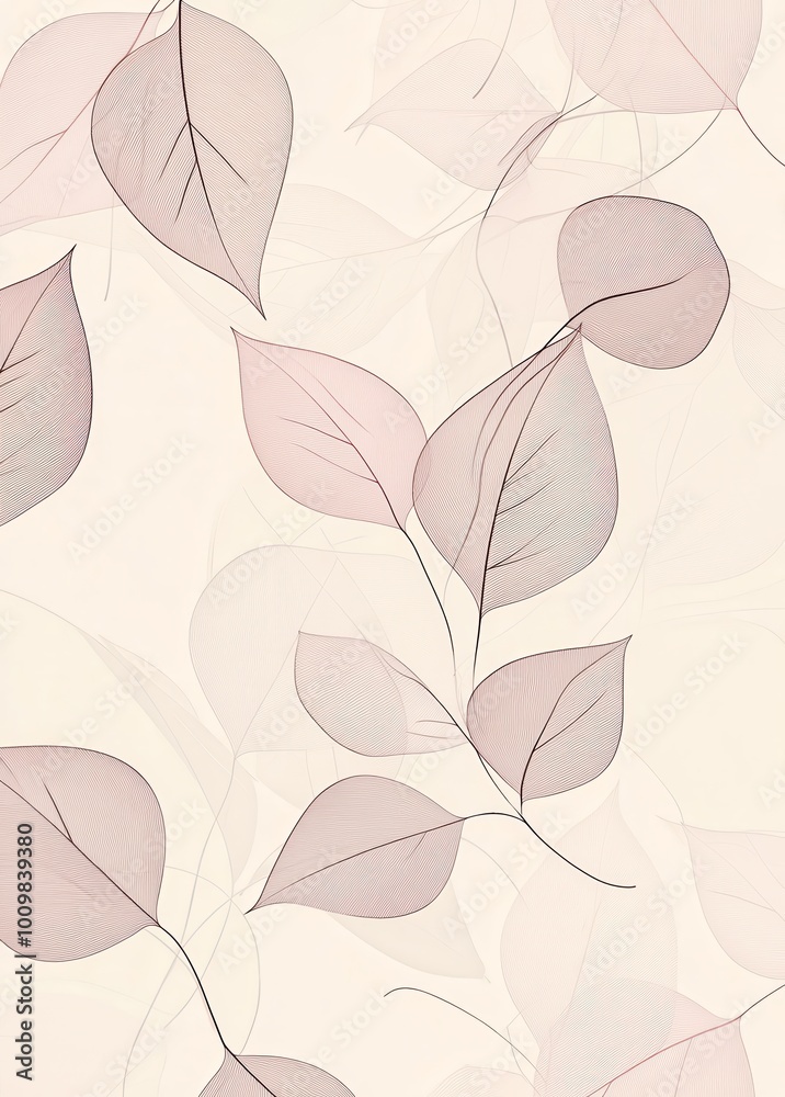 simple line drawing of an abstract plant, with delicate lines forming the shape of the leaves simple line drawing of an abstract plant, with delicate lines forming the shape of the leaves