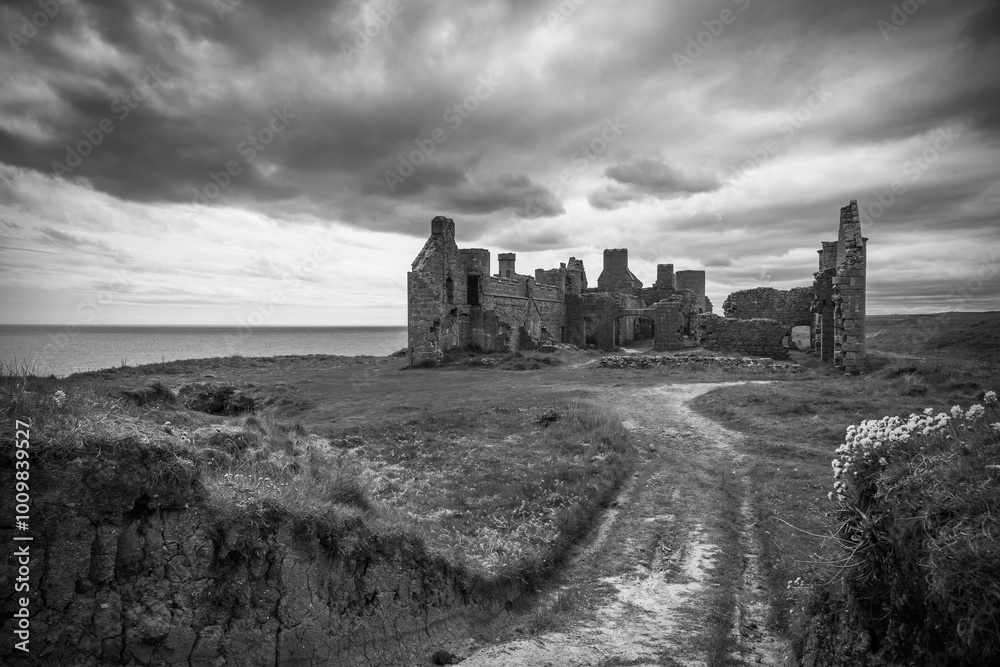 Ruin of new Slains castle near Aberdeen. Ruin of new Slains castle near Aberdeen.