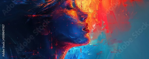 Digital art techniques with vibrant designs, innovative and artistic, Digital, Bright hues, Illustration, Creative expression