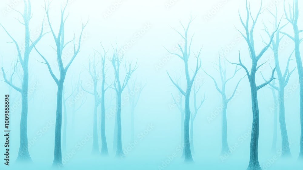 Obraz premium Mysterious Haunted Forest with Zombies and Eerie Fog - Hyper Realistic Halloween Scenery for Spooky Themes.