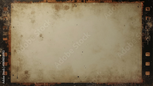 Vintage Film Strip with Three Frames