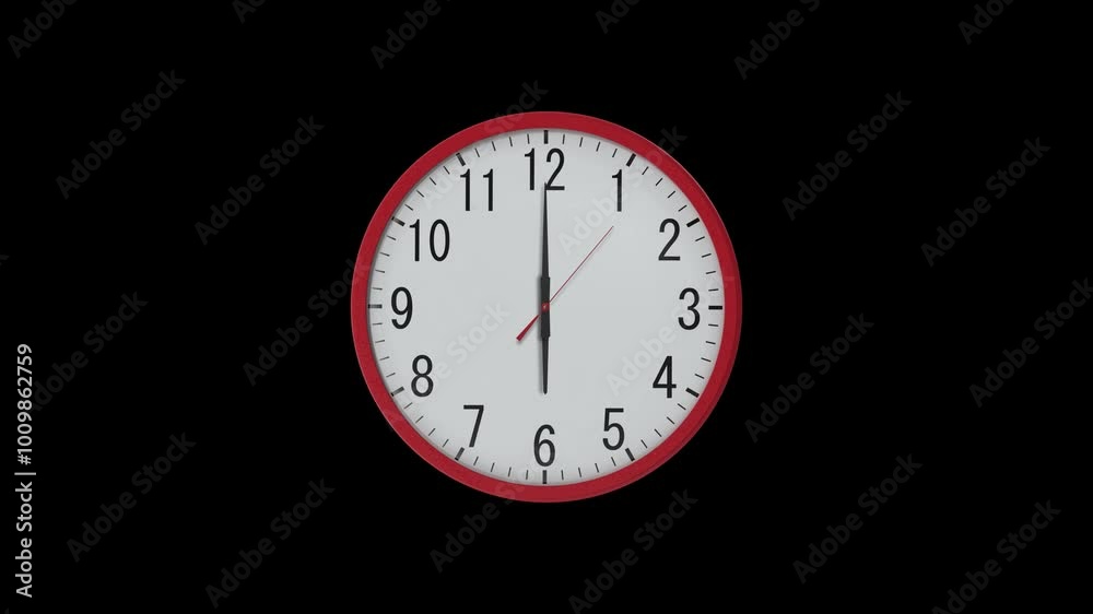 Clock timelapse black background Clock timelapse black background
